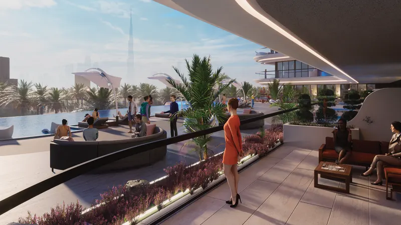 Samana Portofino at Dubai Production City | Apartments with Pool - 1